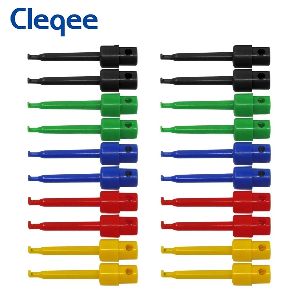 20pcs Smd Ic Mini Grabber Test Hooks Clips Copper Hook Abs Clips For