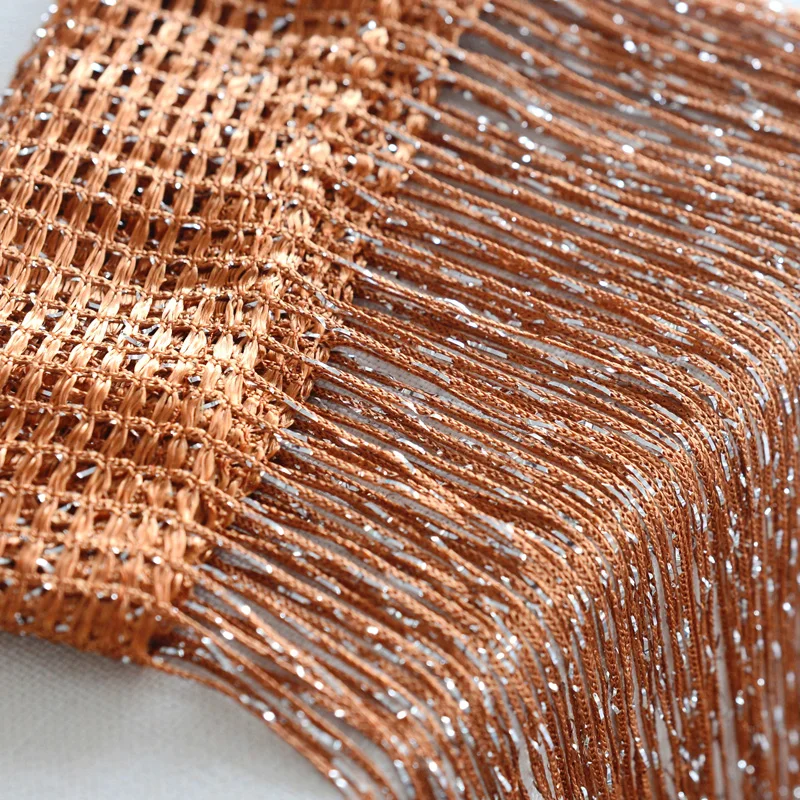 

Room Divider String Curtain Tassel Home Window Door Glitter Hanging Fringe 200*100cm Wall Decoration