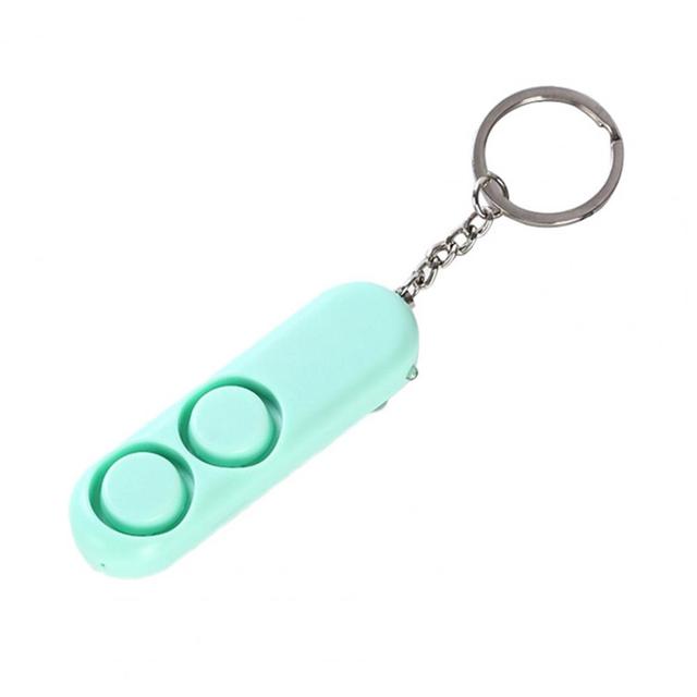 Women Dual Speakers Loud Emergency Safety Alarm Alert Keychain Bag Pendant