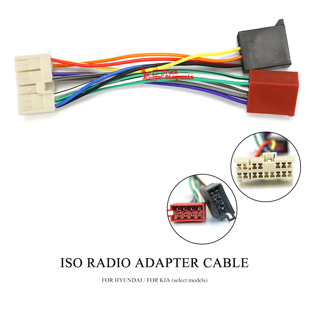 12-113 Iso Rádióadapter A Hyundai Számára A Kia-Hoz (Select Models) Vezetékköteg Csatlakozó Ólom Loom Cable Dugó