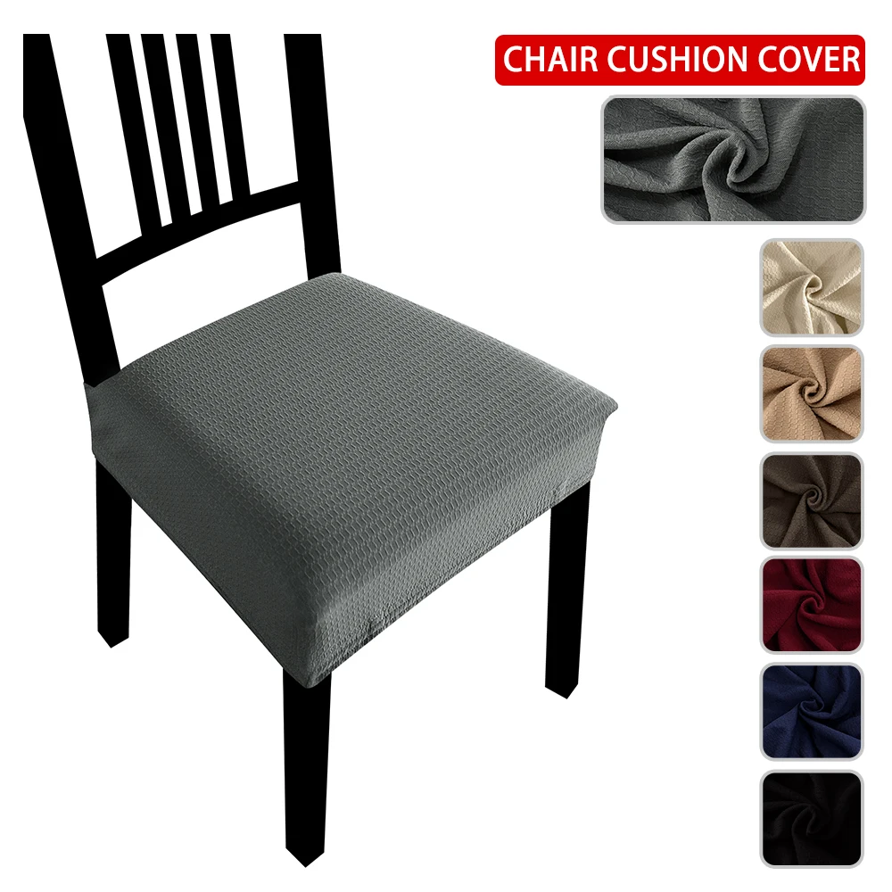 7 Solid Colors With Buckle Chair Cover Big Elastic Chair Covers Seat Slipcovers Stretch Removable Dining Hotel Seat Covers