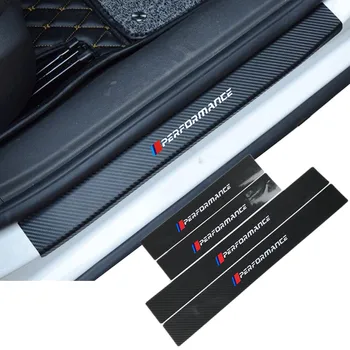 

4PCS Car Carbon Fiber Door Threshold Protector Stickers For BMW E46 E39 E90 E60 E36 F30 X1 X3 X4 X5 X6 1 3 5 series Accessories