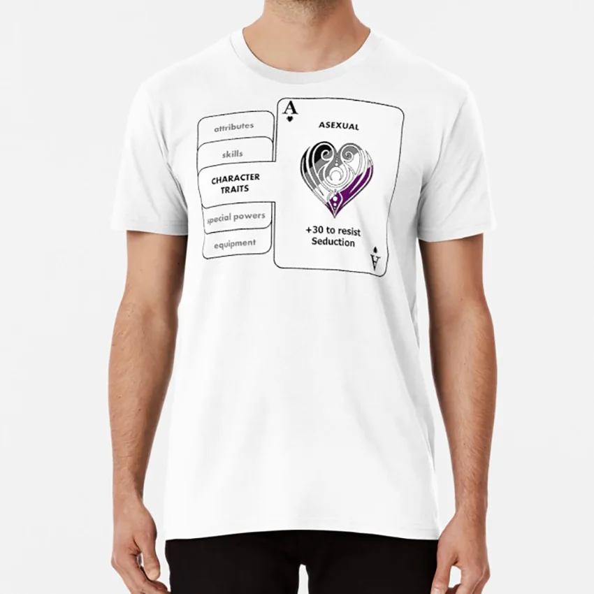 Asexual Character Bonus (символ сердца) Футболка аexual alloromantic asexuality ace aceday day card asexual|Футболки| |