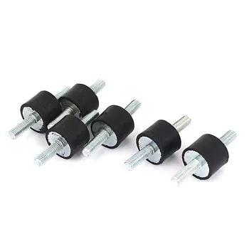 

uxcell 6mm Male Thread Rubber Vibration Shock Mount Base Isolator Absorber Buffer 6pcs