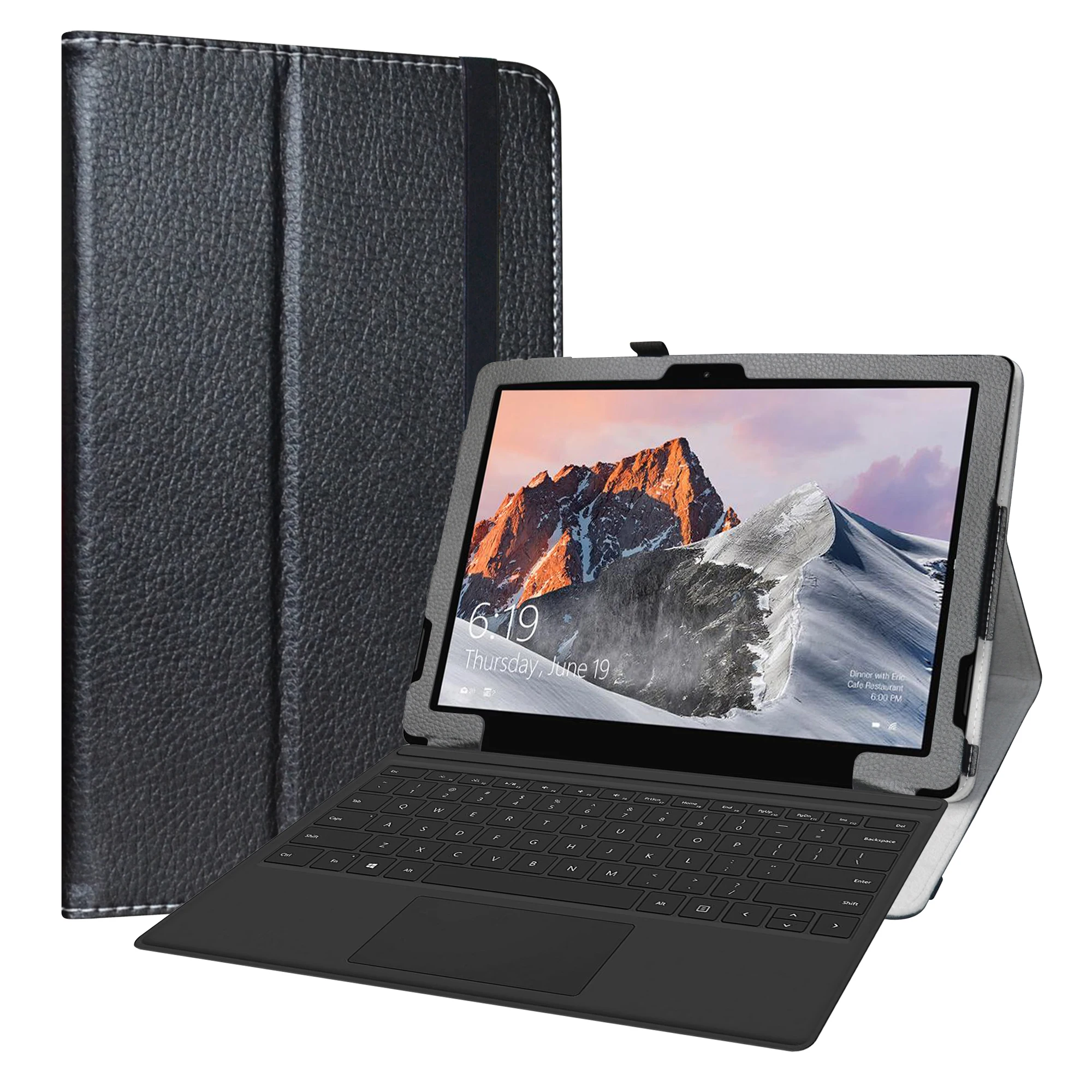 Case For TECLAST X6 Pro 12.6 Inch 2 in 1 Laptop Tablet PC Folding Stand PU Leather cover with Elastic closure | Компьютеры и офис