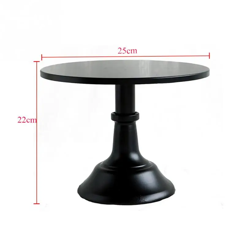 Eco-Friendly Metal Iron Cake Stand Tool Cake Plate Turntable Rotating Anti-skid Round Decorating Tableware For Wedding Cake