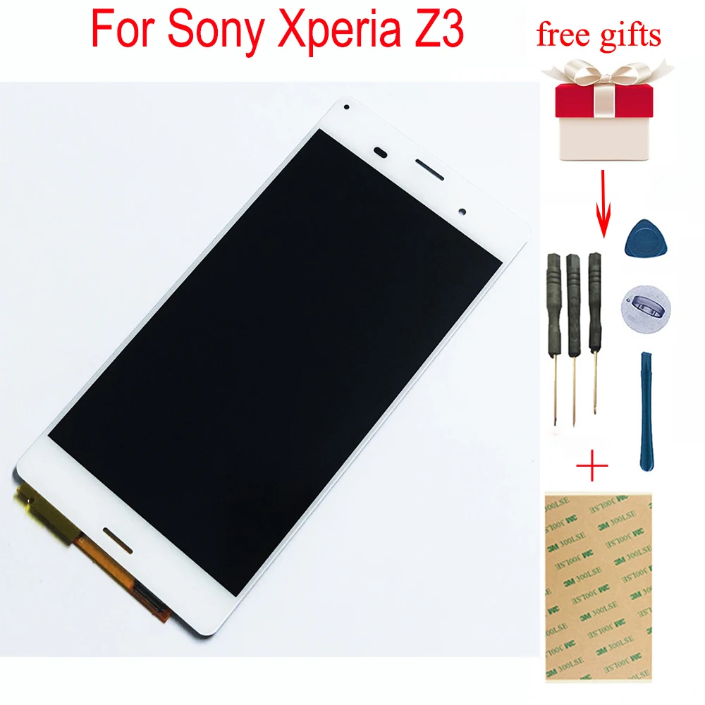 Для sony Xperia Z3 D6603 D6633 D6653 D6683 L55T 5," сенсорный экран дигитайзер стекло+ ЖК-дисплей монитор панель в сборе