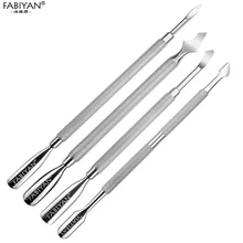 Дизайн ногтей из нержавеющей стали палец мертвая кожа кутикулы двойной головкой стороны 2 способа Советы Маникюр Педикюр Уход Инструмент