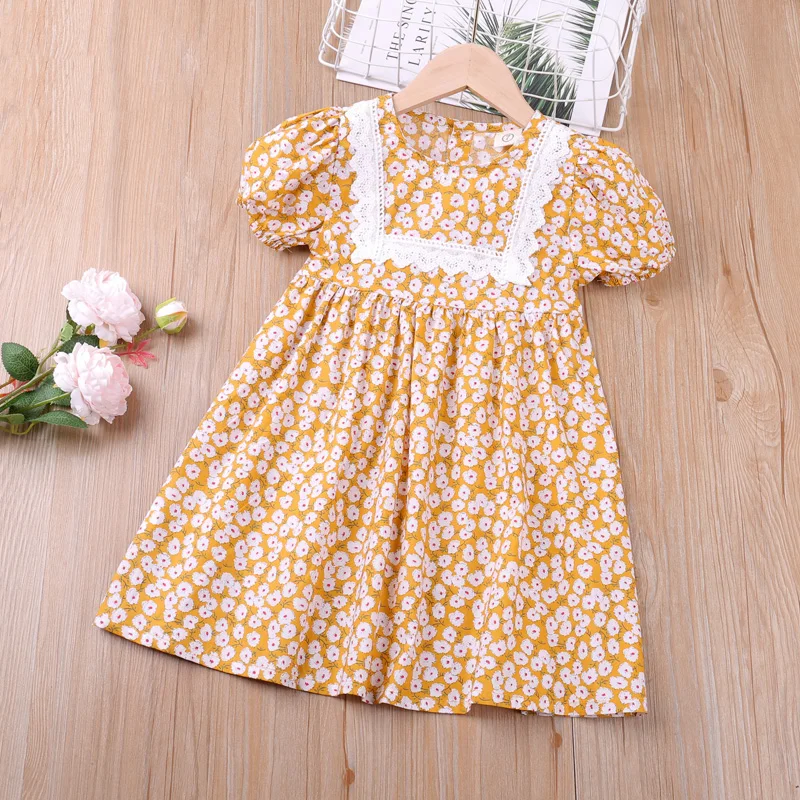 

Summer Party Dress Girl Clothes Flower Dresses For Girls Kid Clothes Girl Children Dress For 3-7 Years