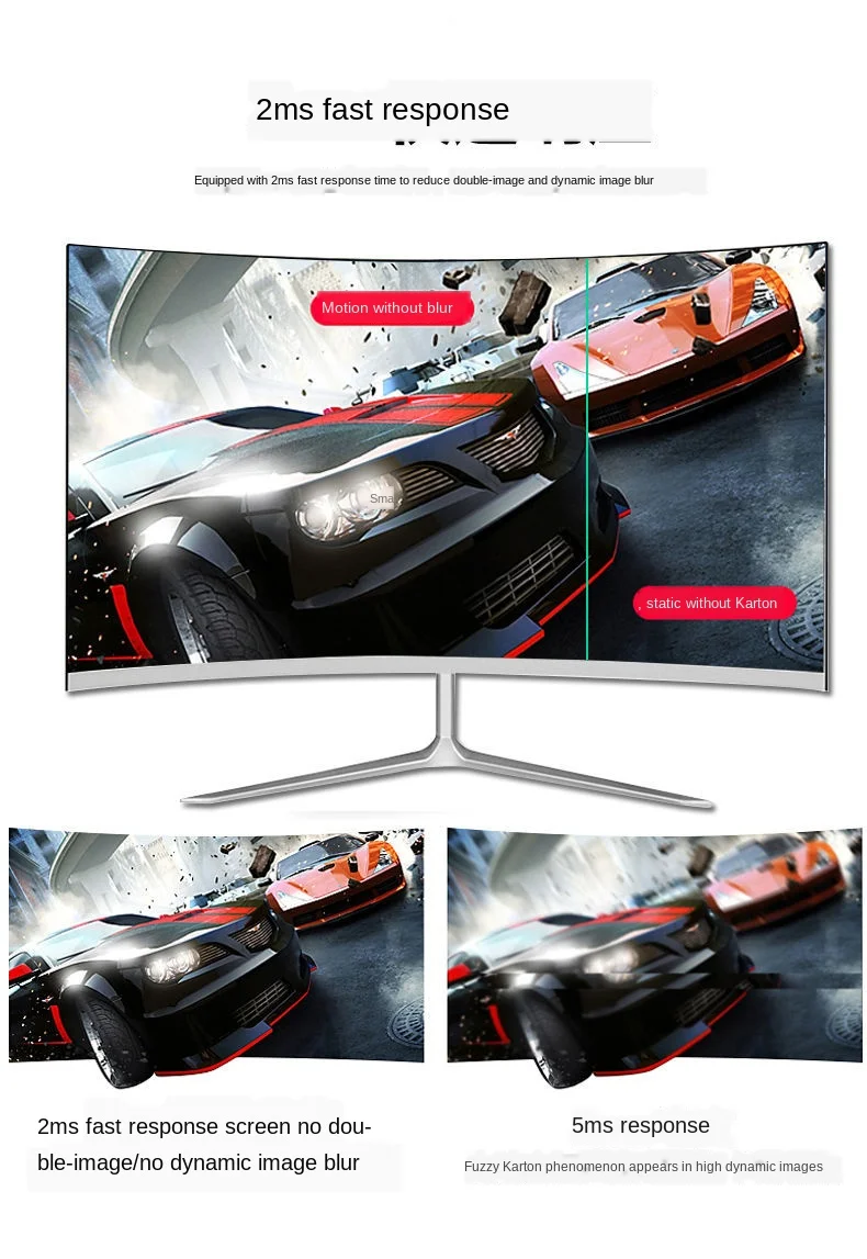 Monitor de Jogo sem Fronteiras Monitor de Uma Linha de Tela Lcd Computador 22 - 24 2732-polegada hd 5 jogo sem fronteiras computador monitor de uma linha de tela