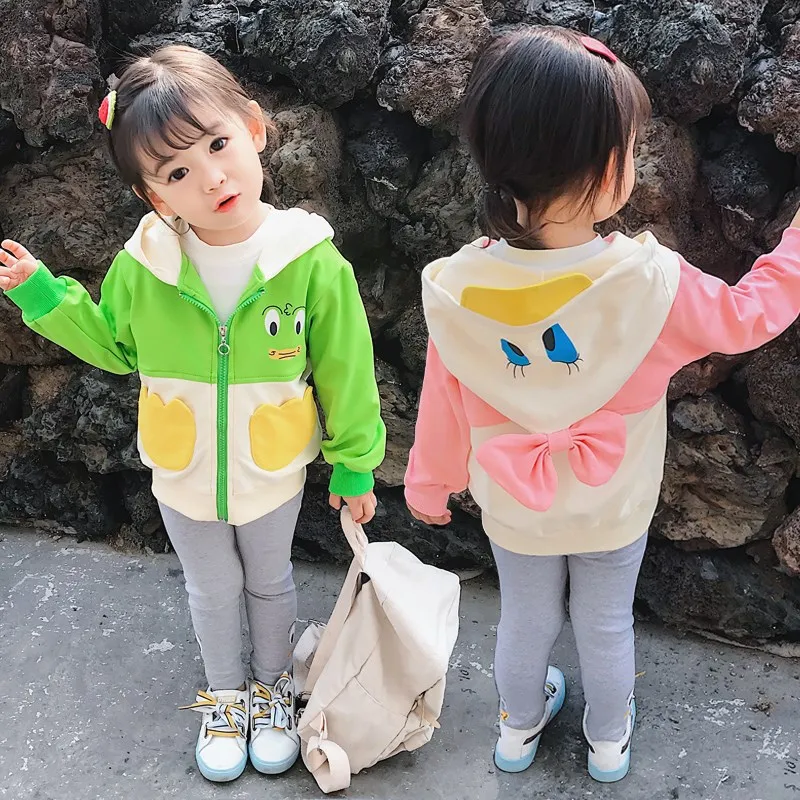 

Girls Spring Clothing Set 2020 New Style Korean-style Western Style Children Cute Sweet Duck Set Cql-c08