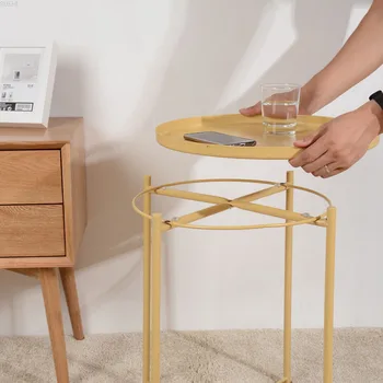 

Tray table instead of northern Europe simple furniture side a few iron art small round table round disk table sofa side table