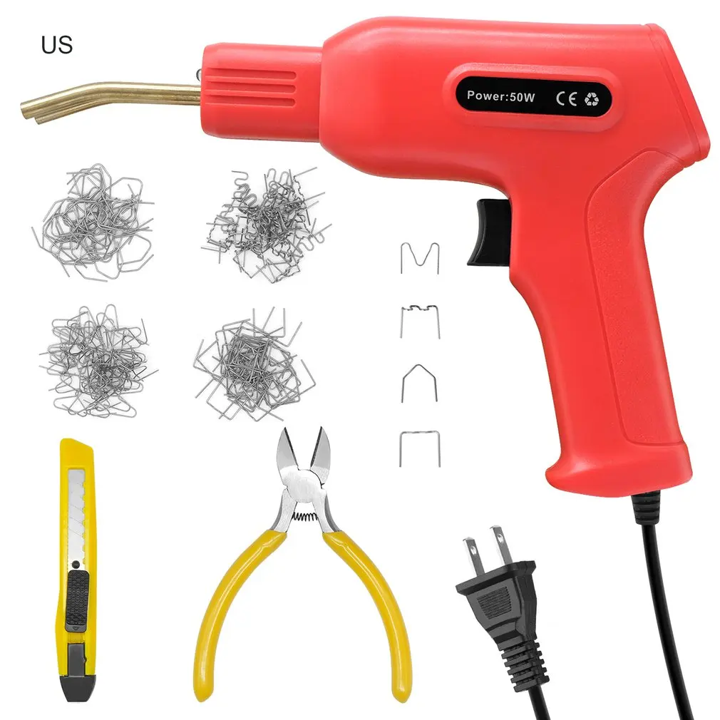 

New Handy Plastics Welders Garage Tools Hot Staplers Machine Staple PVC Repairing Machine Car Bumper Repairing Welding Tool