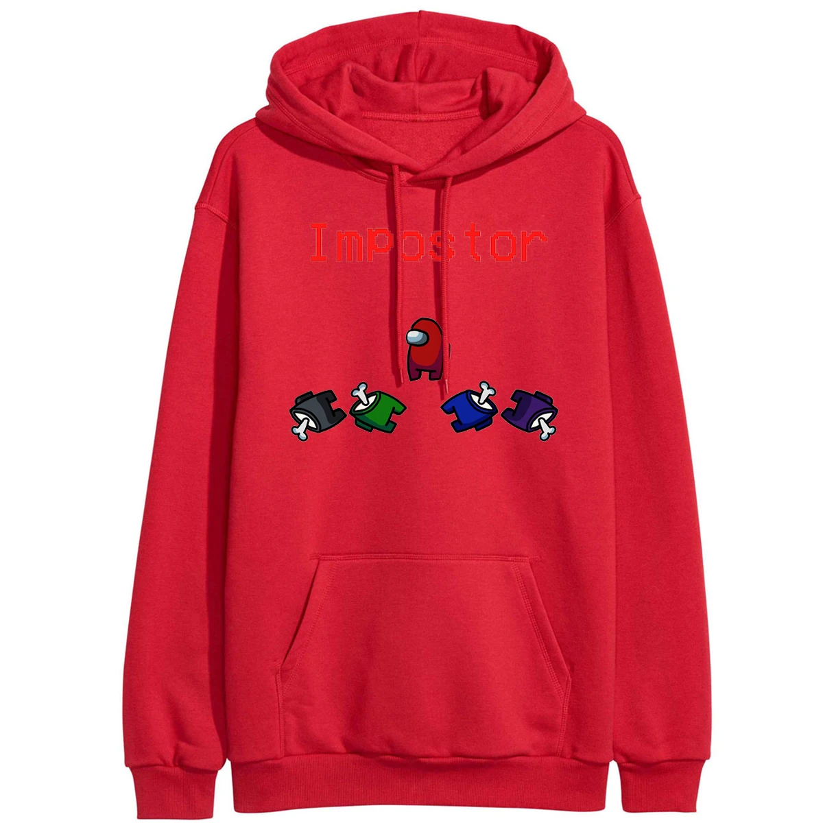 

2020 New Video Game Among Us Impostor Hoodie Women Cute Cartoon Print Sweatshirts Among Us Hoody Hiphop Streetwear Tracksuits