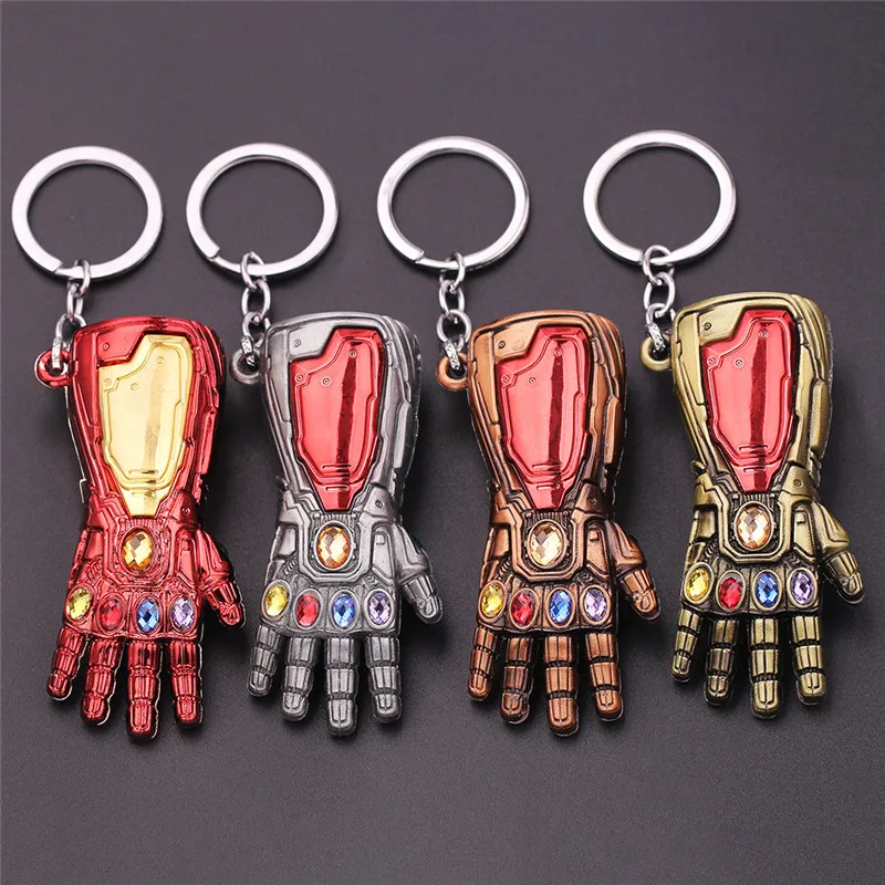 

Marvel Avengers 4 Iron Man Infinity Gauntlet Cosplay Arm Thanos Latex Gloves Arms Superhero Weapon Props Chaveiro Key Chain