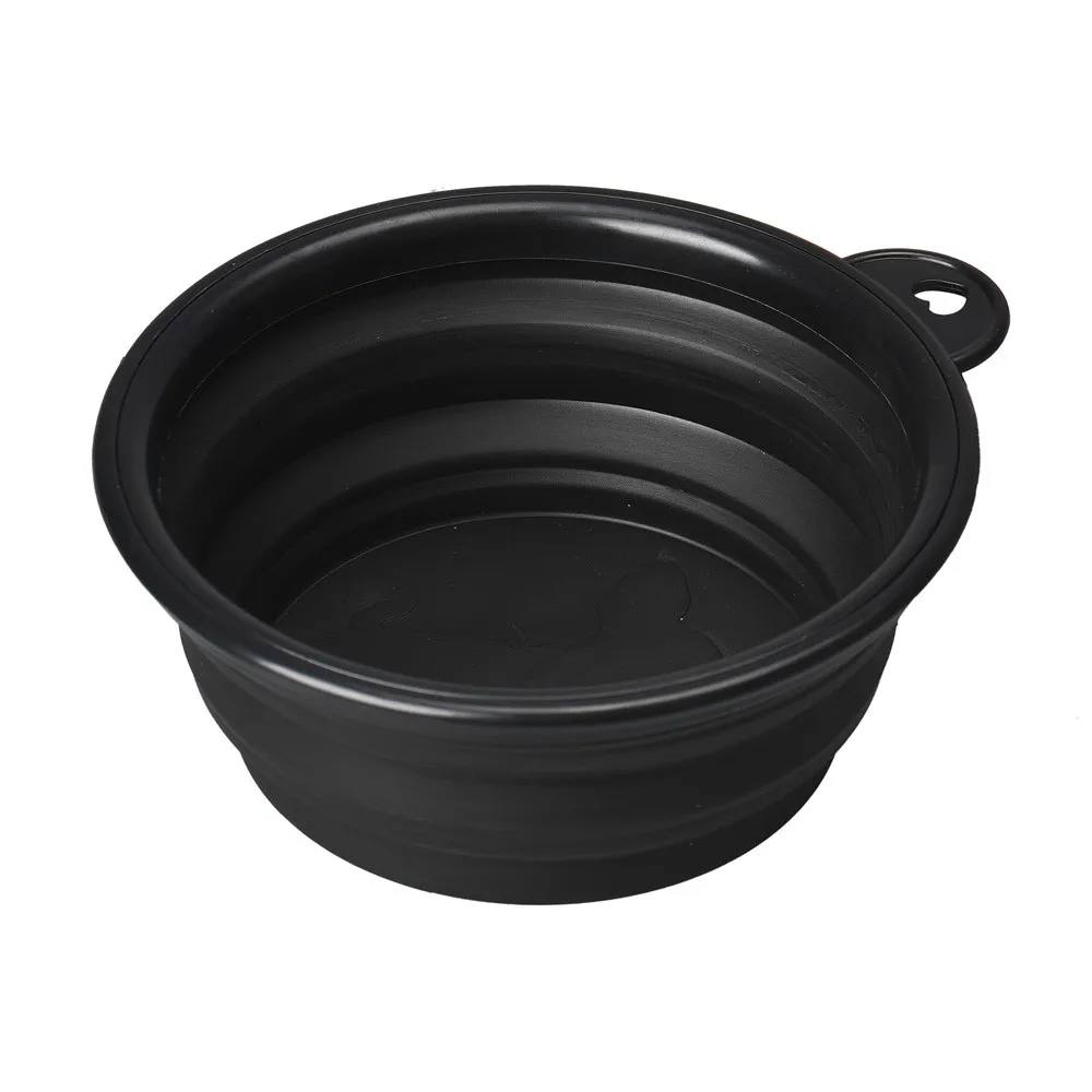 

Dog Cat Pet Silicone Collapsible Travel Feeding Bowl Water Dish Feeder #T2