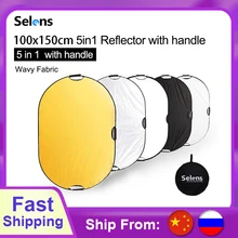 100x150CM 5 in 1 reflector photography light reflector Portable Camera light reflector with Carry Case reflector for Photography