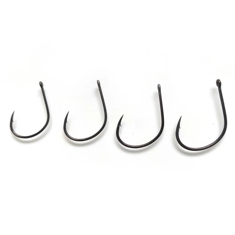 WATER SNIPER Fishing Wacky Hooks 10PCS High Carbon Steel Barbed Hook Drop Shot Wacky Rig For Bass Fishing Soft Worm Hook