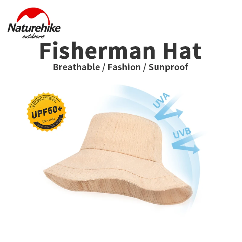 Naturehike Outdoor Fishing Sun Protection Hat Climbing Hiking Travel Beach Women Fashion Summer Leisure Portable Fisherman Cap
