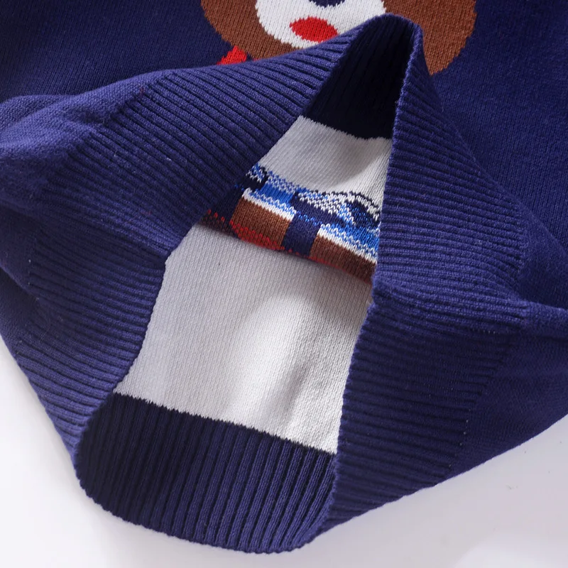 

CHILDREN'S Sweater 2019 Autumn And Winter New Style Cartoon Bear Children Pullover Crew Neck Sweater 4-Year-Old Baby Sweater