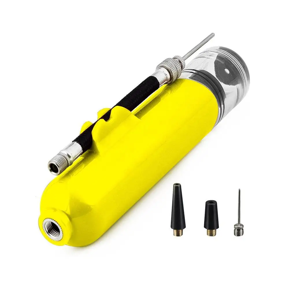 

Portable Mini Plastic 6-in Ball Tire Inflator Outdoor Sports Hand Air Pump Football Soccer Basketball With 3PCS Extra Needles