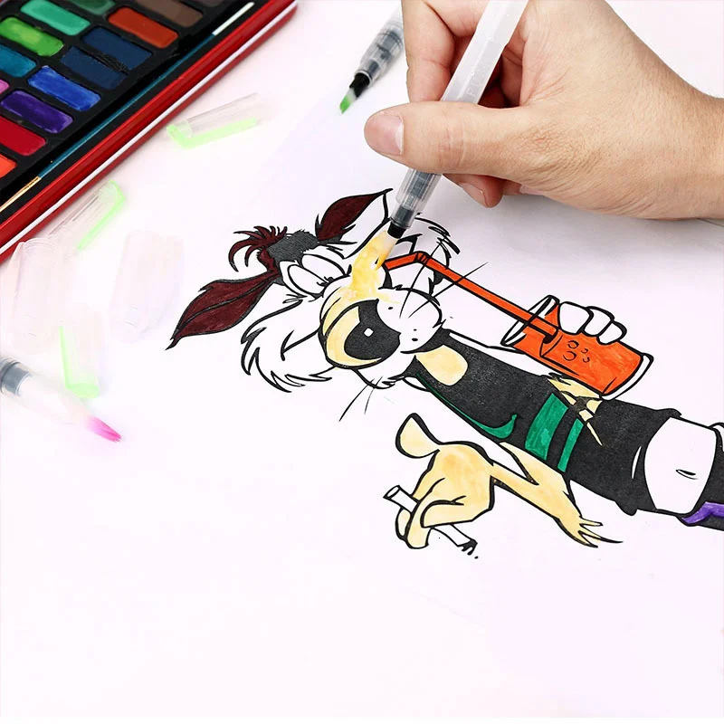 Water-Coloring-Brush-Pens-3pcs-Brush-Tips-for-Watercolor-Painting-Water-Soluble-Pencils-Markers-Solid-Colors (1)