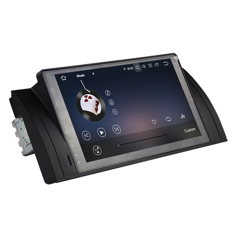 Top Android 9.0 Octa Core 4G RAM 32G ROM GPS Navi 9 " Inch Car DVD Multimedia for BMW E53 X5 2000-07/E39 5er 96-03 with Radio/BT/RDS 2