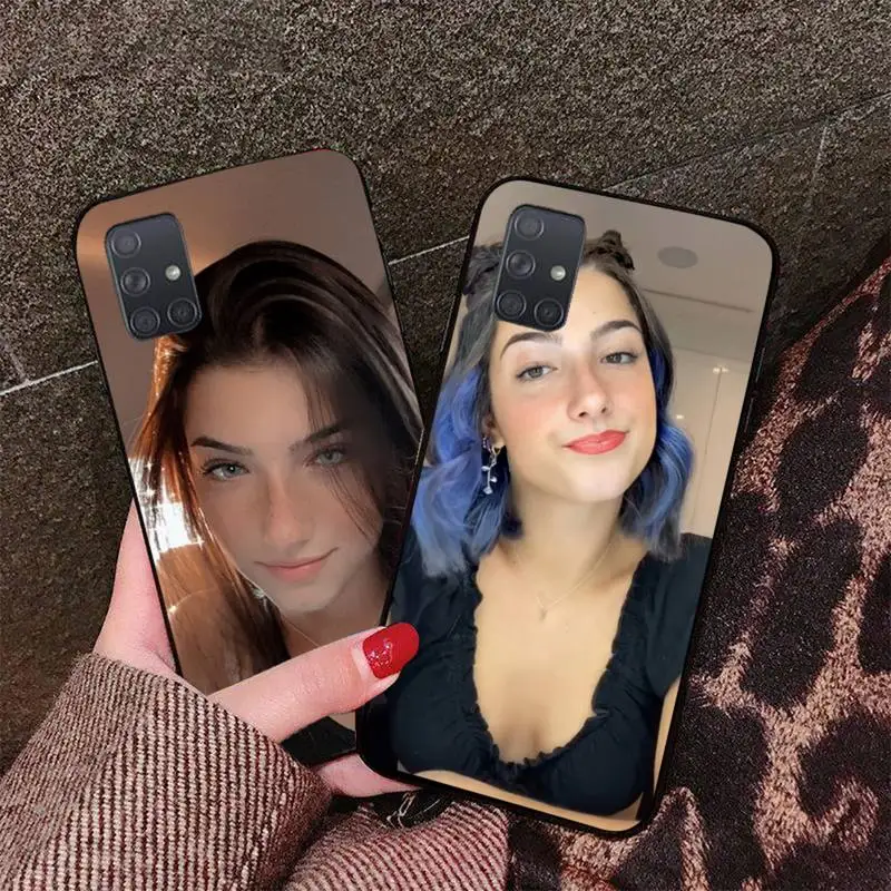 

Sexy Charli D Amelio fashion girl Phone Case For Samsung galaxy S 7 8 9 10 20 edge A 6 10 20 30 50 51 70 note 10 plus