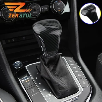 

Zeratul AT Gear Head Shift Knob Cover Trim for Volkswagen VW Tiguan MK2 2017 2018 2019 2020 Interior Car Gear Collars