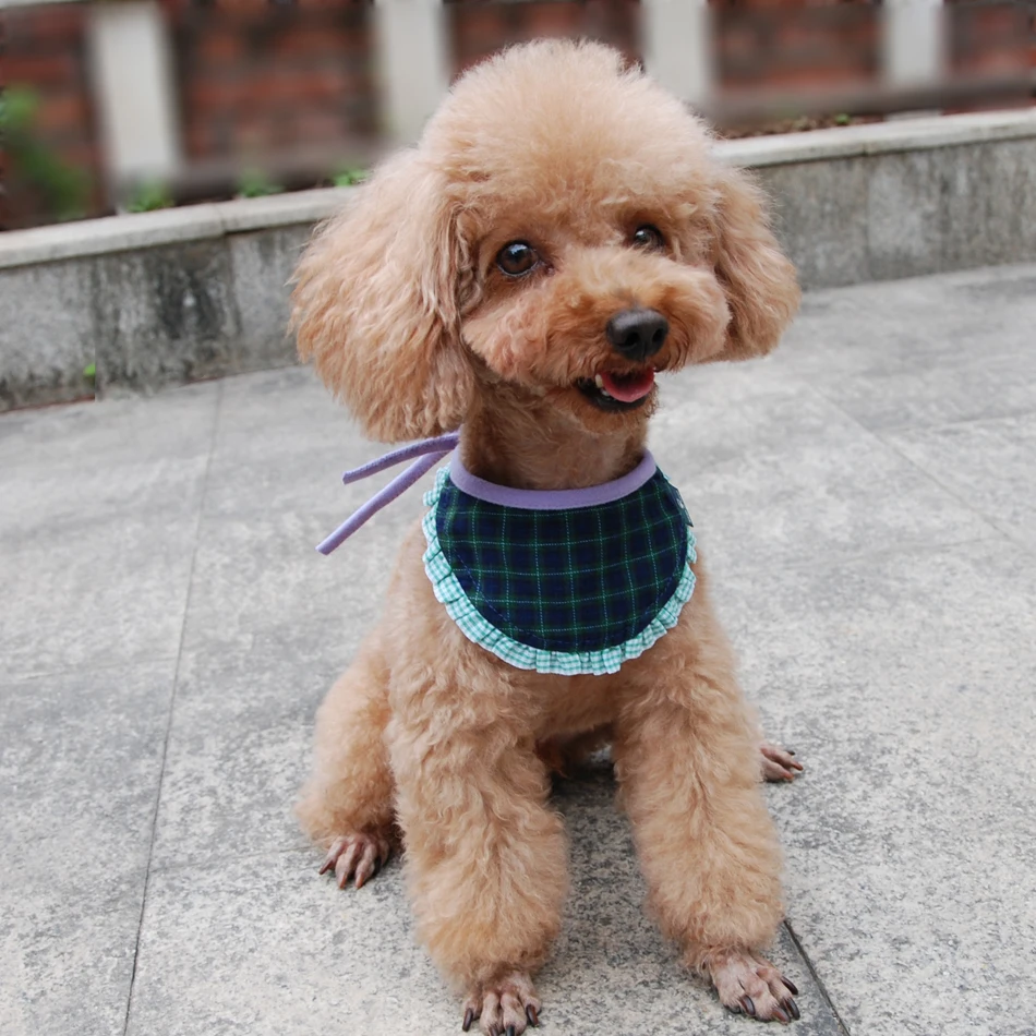 Title 8, Dog Cat Bandana Plaid Adjustable Scarf Washable...
