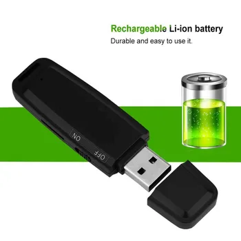 

U Disk Digital Voice Recorder Pen USB Flash Drive Audio Recording Mini Portable Sound Dictaphone