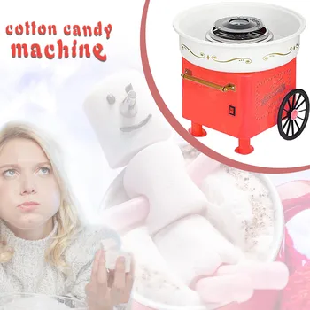 

Home Small Appliances Funny DIY Cotton Candy Machine Fashion Style American plug Mini Cotton Candy Machine For Kid Orange Dream