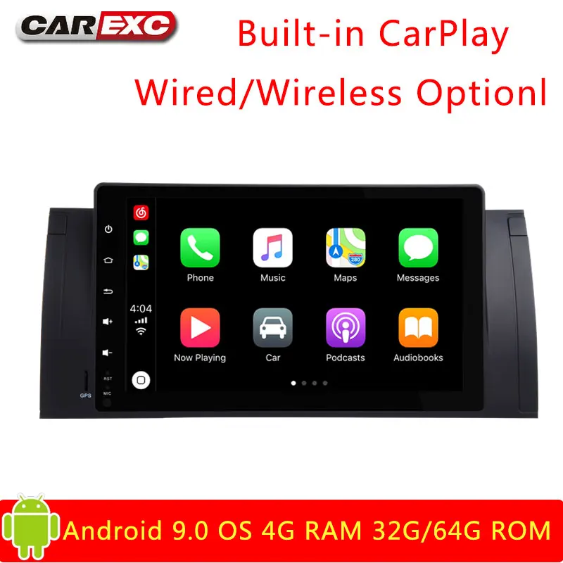 Android 9 0 Восьмиядерный автомобильный Радио стерео система для BMW E39 X5 M5 E53 520i 525i 528i 530i