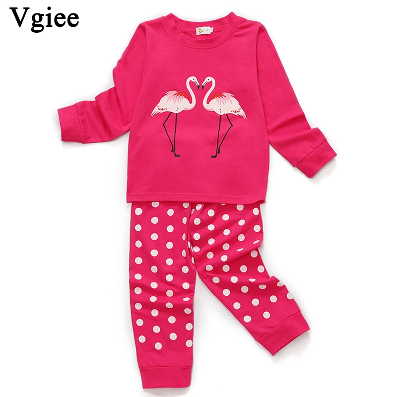 

Vgiee Fall Winter Clothes for Girls Boys Kids Outfits For Flamingo Full Unisex 2019 Fashion Children Set Clothes CC186
