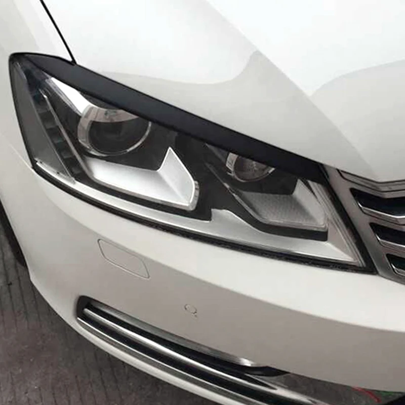 Для Passat B7 2010 2015 Автомобильные фары веки брови ABS фара наклейка крышка отделка