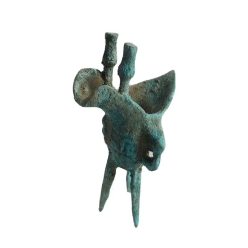 

Chinese Antique Old Shang Dynasty Bronze Surface Rust, Tripod Legs.