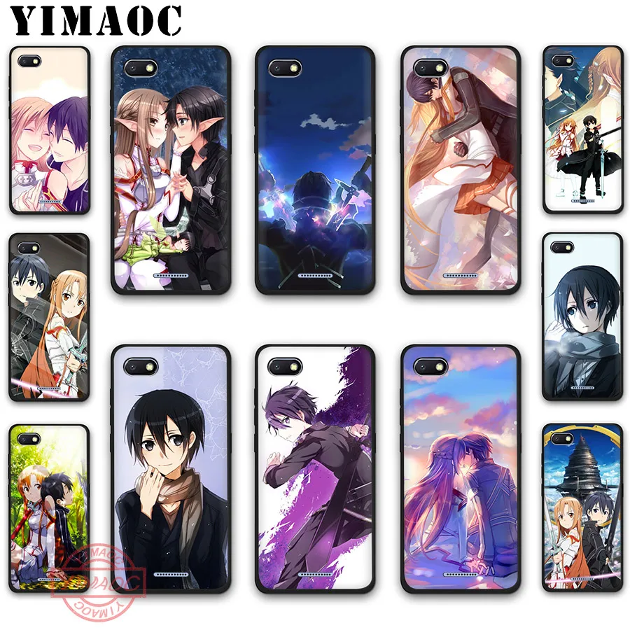 YIMAOC Sword Art Online SAO Japanese Anime Soft Silicone Case for Redmi Note 8 7 6 5 K20 Pro Plus 5A Prime 6A 7A 4X S2 Go | Мобильные