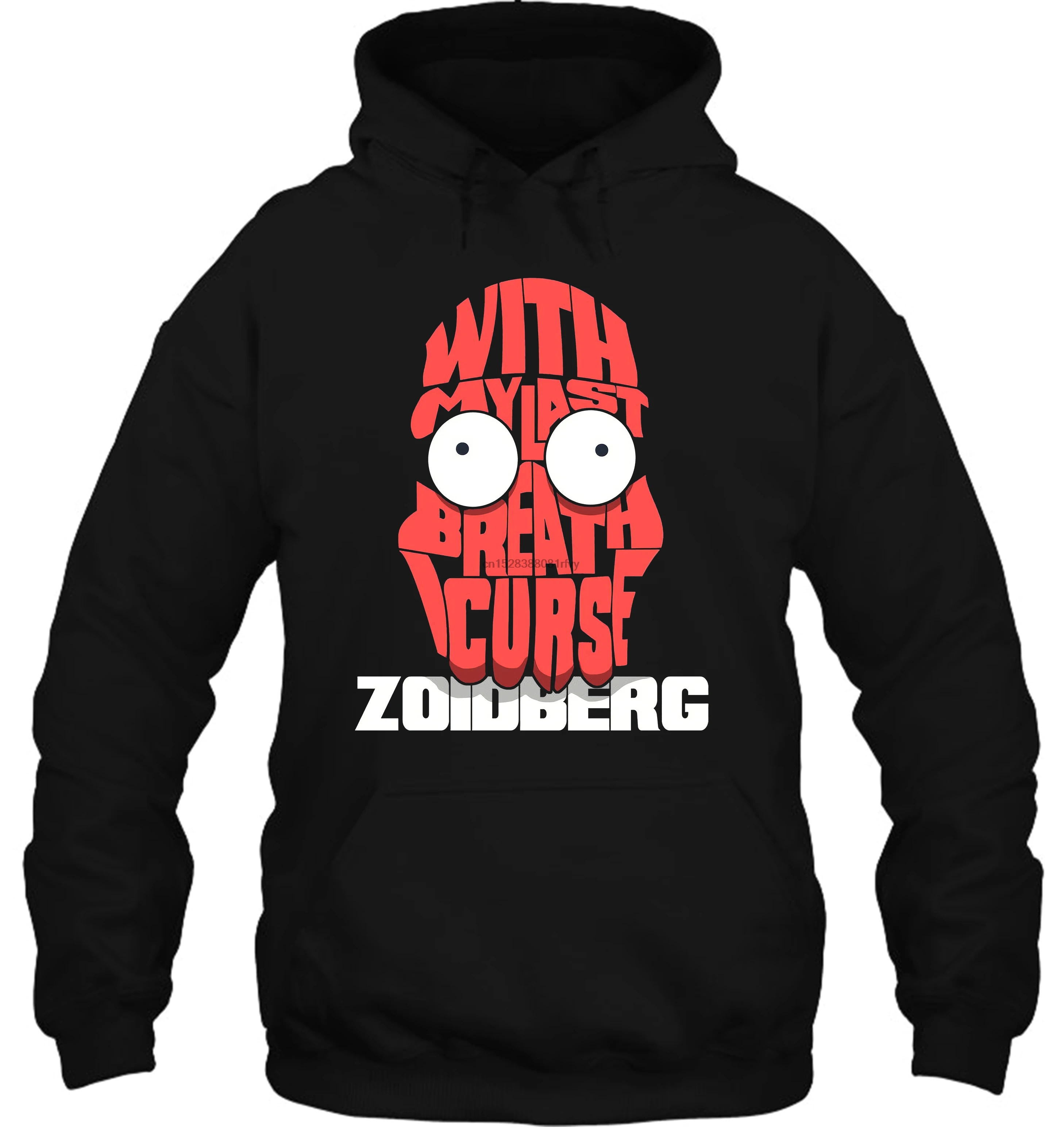 Мужская толстовка с надписью «I Curse Zoidberg Dr Zoidberg», женская уличная одежда с одним вырезом