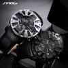 SINOBI Top Brand Creative Car Men's Leather Sports Watches Quartz Chronograph Wristwacthes Military Clocks relogio masculino ► Photo 2/6