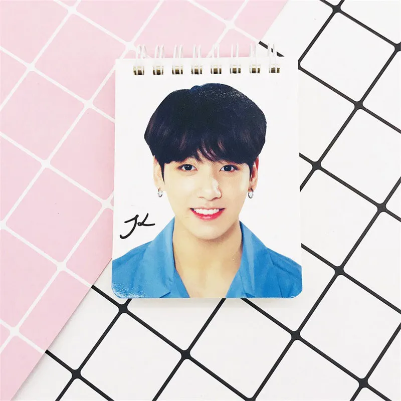 KPOP Bangtan мальчики карта душа персональная записная книжка катушка Spirol записная книжка дирей канцелярские принадлежности JUNG KOOK JIMIN JIN SUGA J-HOPE FH260