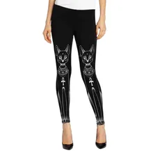 Летние модные леггинсы с принтом для женщин, милые черно-белые эластичные штаны с цифровым принтом кота размера плюс S-4XL# LR1