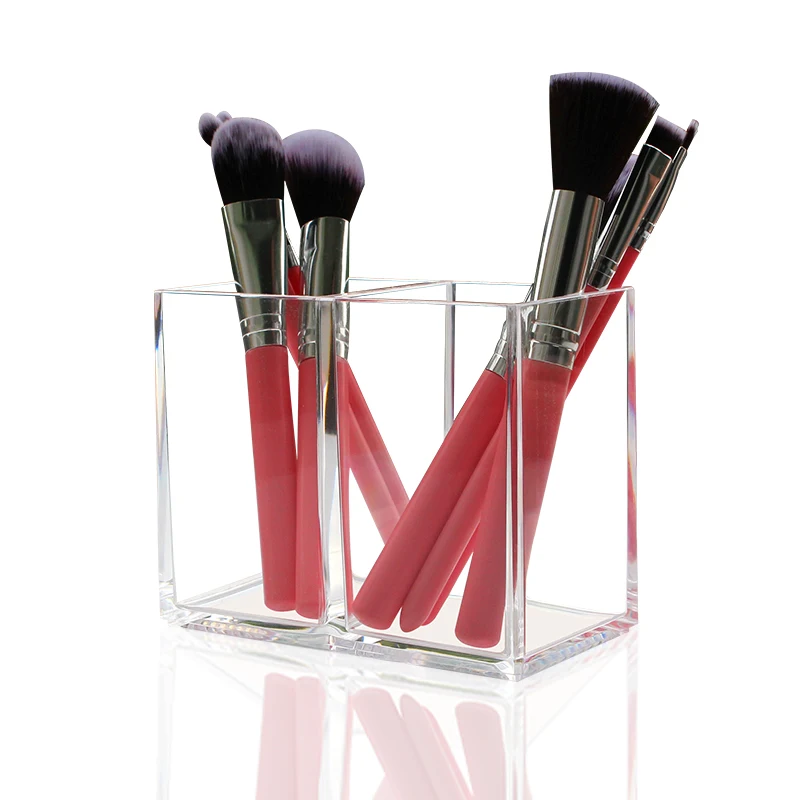 方型双孔化妆笔收纳盒主图1-1