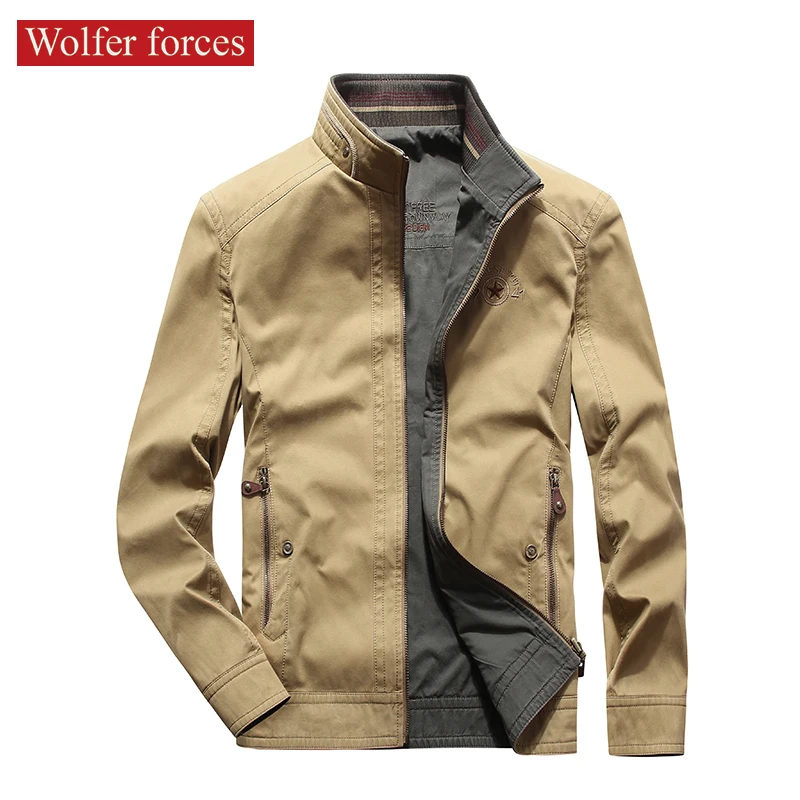 Double Side Men's Jackets Spring 2022 Outerwear Bomber Jackets  Clothes Jaket Cardigan Male Jacket Mens Clothes Brands Clothing