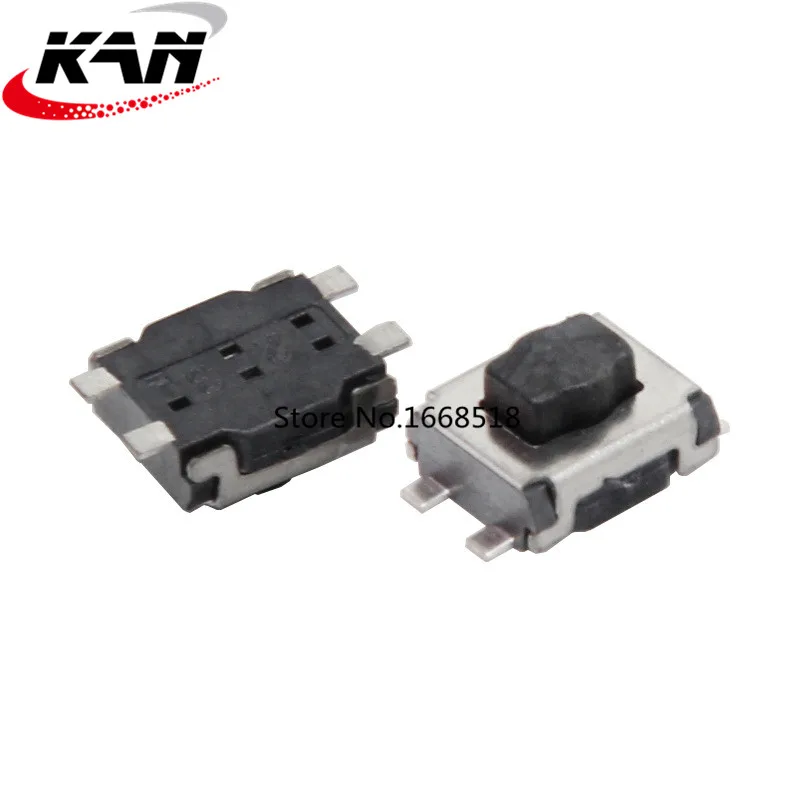 Interruptor de Toque Botão Flor de Ameixa 1000 Peças 3*4*2.0 mm Chip Plano Quatro Pernas Tartaruga Alta Temperatura Micro Interruptor