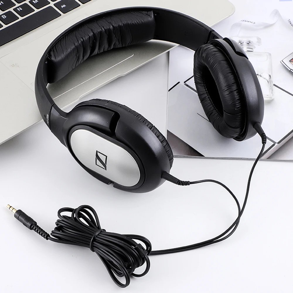Original Sennheiser HD206 3 5mm Wired Headphone Noise Isolation Earphone Stereo Music Sport Headset Deep Bass for iPhone Android