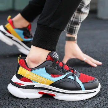 

Thick-soled shoes men's personality trend color matching fashion outdoor activities street cool men's large size men's shoes