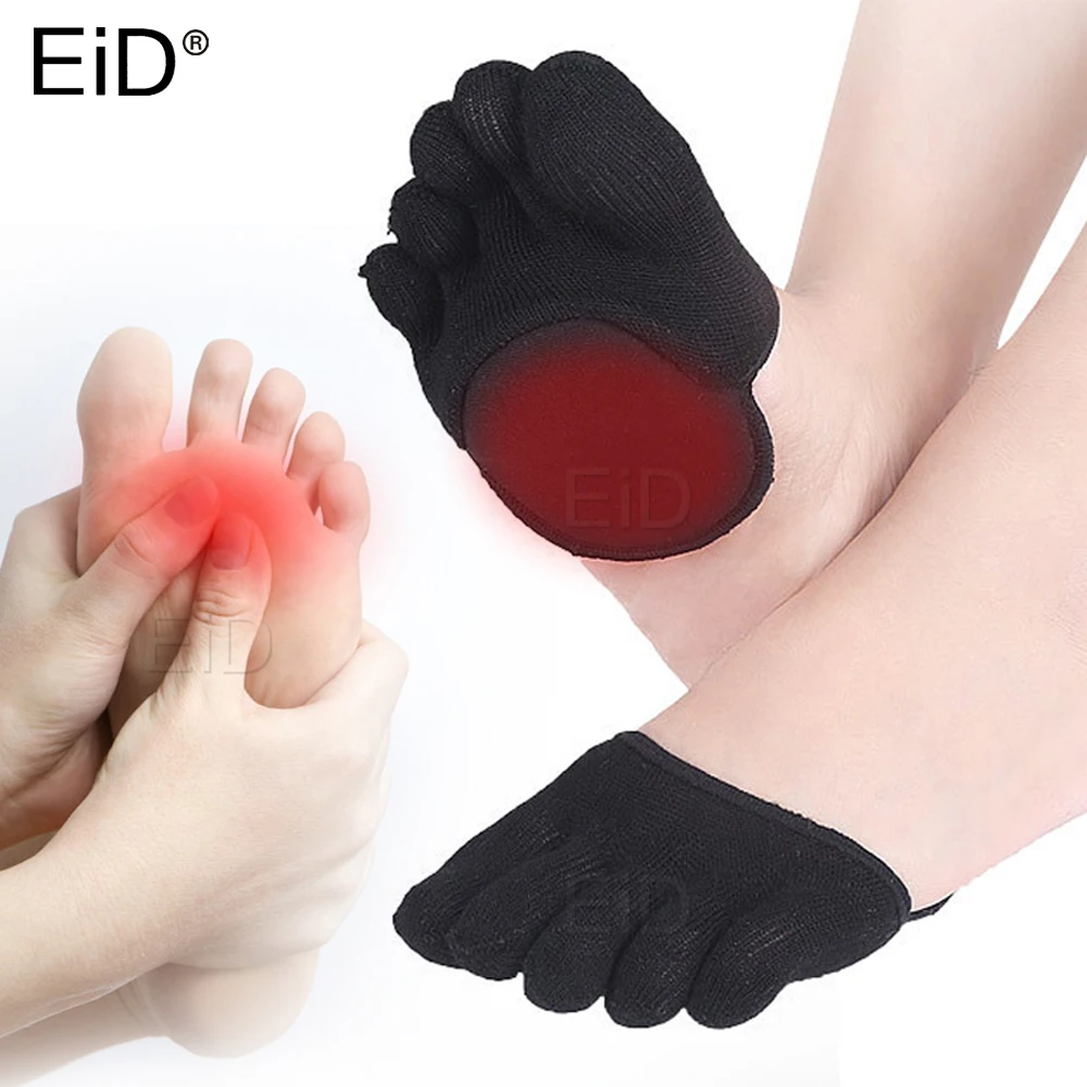 EiD хлопковые вставки Hallux корректор для косточки на ноге Pad пять корректор для большого пальца силиконовый носок стопы колодки для большого пальца ортопедические вставки подушки