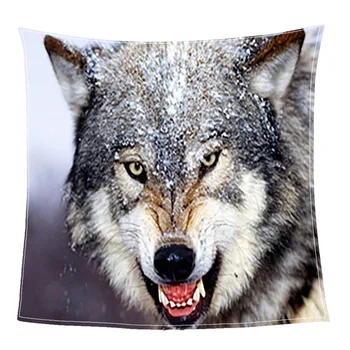 

Sholisa Polyester Flannel Blanket ThicK Wolf Knitted Spring/Autumn 3D Printed Quality Children for Home Travel Picnic