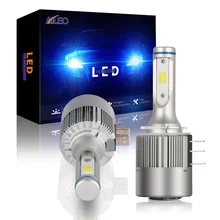 Aileo alta potência cob chip h15 led 8000lm 72w feixe alto farol luz de condução para audi mercedes benz bmw volkswagen golf mk6mk7