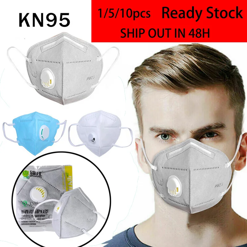 

KN95 Folding Valved medical Mask PM2.5 Anti Virus Formaldehyde Bad Smell Bacteria Proof Face Mouth Mask Safe Breathable